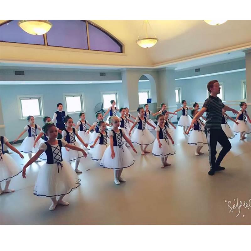 极速l儿童舞台演女服芭蕾舞蹈长裙表 H裙现代舞集体舞蹈纱裙蓬蓬