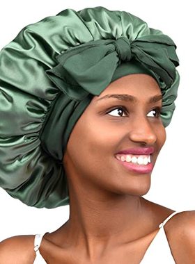 极速YANIBEST Satin Bonnet Silk Bonnet for Sleeping DoYuble L
