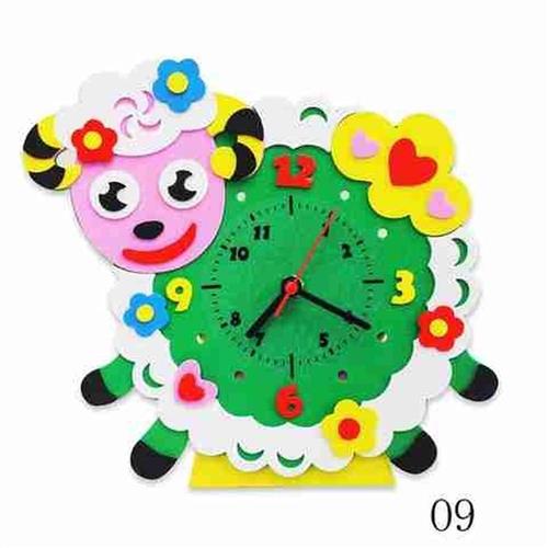 极速DIY自制时钟小学生数学课教具钟面模型材料包幼儿Y园钟表制作