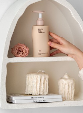 极速润家家居白色迷你小壁柜壁挂吊柜无门墙壁柜桌上收.纳架桌面