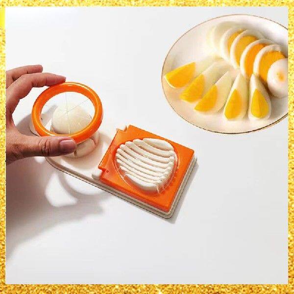 新品Multifunchtion Egg Slicers Section Cutter Divider Plasti