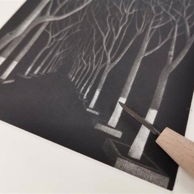 极速版画家油墨系列 v铜版画刮刀 三角刮刀 凹版刮刀