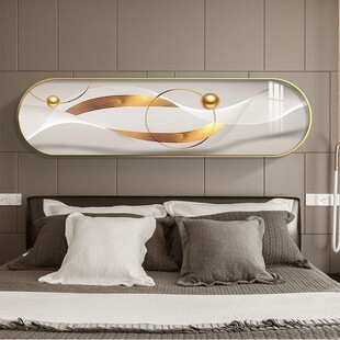 新品 饰画卧k室床头挂画现代简约主卧房间壁画客厅沙发挂画 轻奢装