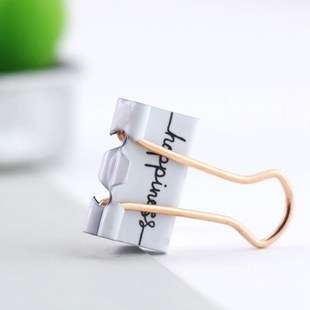极速15pcs happinesso Metal Binder Clips Paper Clip 19mm Offi