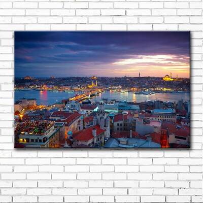 极速Turkey Istanbul city landscape canvas printiTngs oil pai