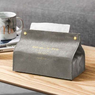 极速Nordic Leather Tissue Boxes HoEusehold Napkin Holder Liv
