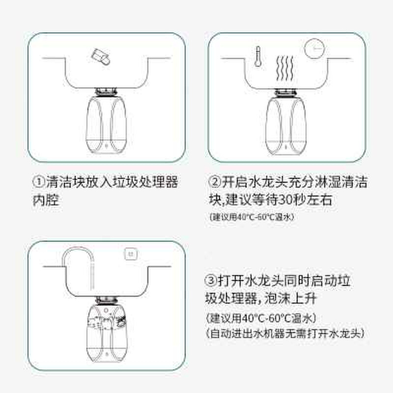 速发厂促余库厨余垃圾处理器清洁剂厨房粉碎机清洗去除异味除臭专