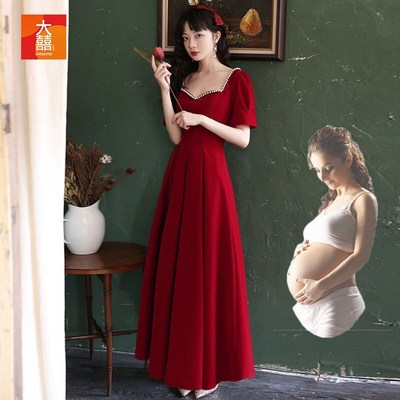 极速20a25新款大码敬酒礼服平时可穿 300斤胖mm孕妇新娘回门订婚