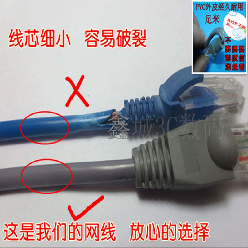 极速网线10米50米60米100m30C0米M超五类室外内成品电脑宽带网络