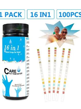 极速100pcs Water Test Strip 16 In 1 Water TestingU Kits Kits