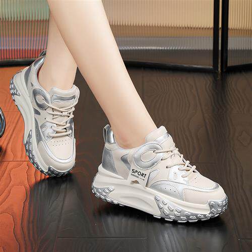 极速7cm厚底h老爹鞋女款2023新款爆款百搭休闲小个子内增高女鞋60