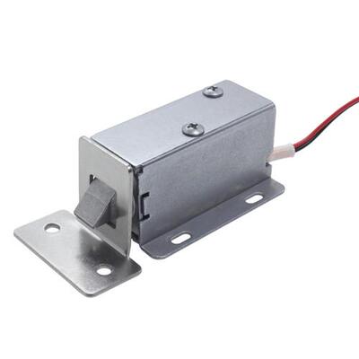 极速小型DCe12v24v磁力锁机柜门锁LY03抽屉收纳柜电控锁带尾杆手