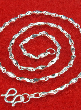 美芙仁金店S999足银项链时