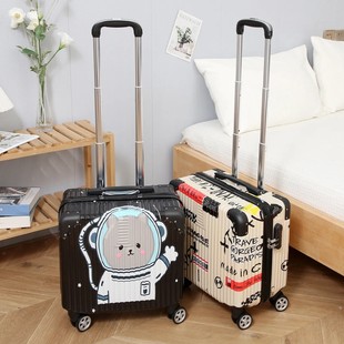 行李箱18寸小型登机箱拉杆箱女新款轻便迷你儿童学生旅行箱密码箱