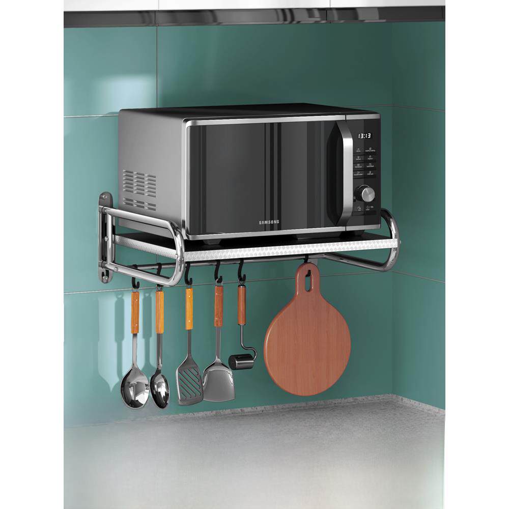 304不锈钢微波炉架子，储存架，壁挂式烤箱支架，壁挂式厨房免打