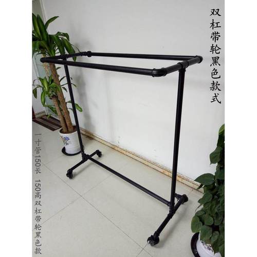 服装展示架龙门复古衣帽单杠双杠夜市落地镀锌水管摆摊晾衣架包邮