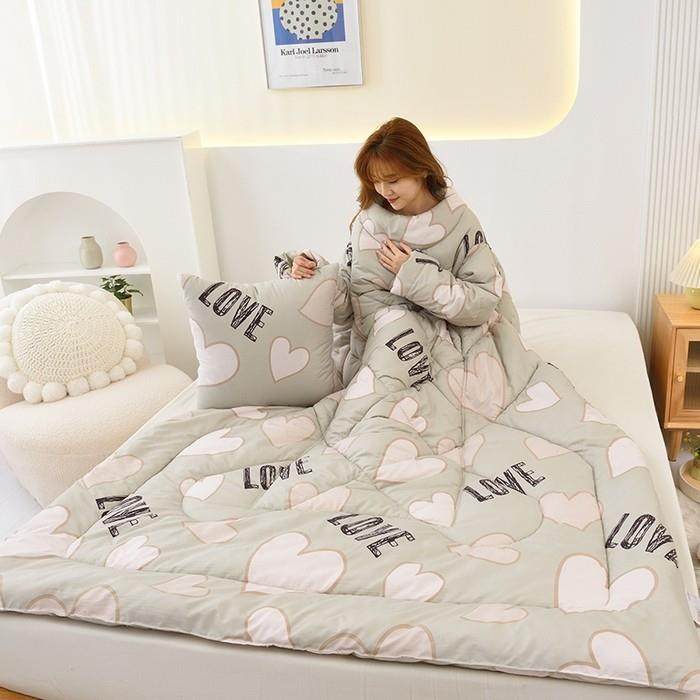 带袖子的懒人被冬天防踢袖被多功能加厚保暖穿在身上的被子三和一,居家布艺,抱枕被,淘宝优惠券,粉丝福利购,淘宝优惠卷