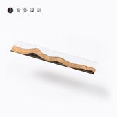 意外设计微山水系列直尺木尺子手工打磨制作紫光檀木实木搭配天然
