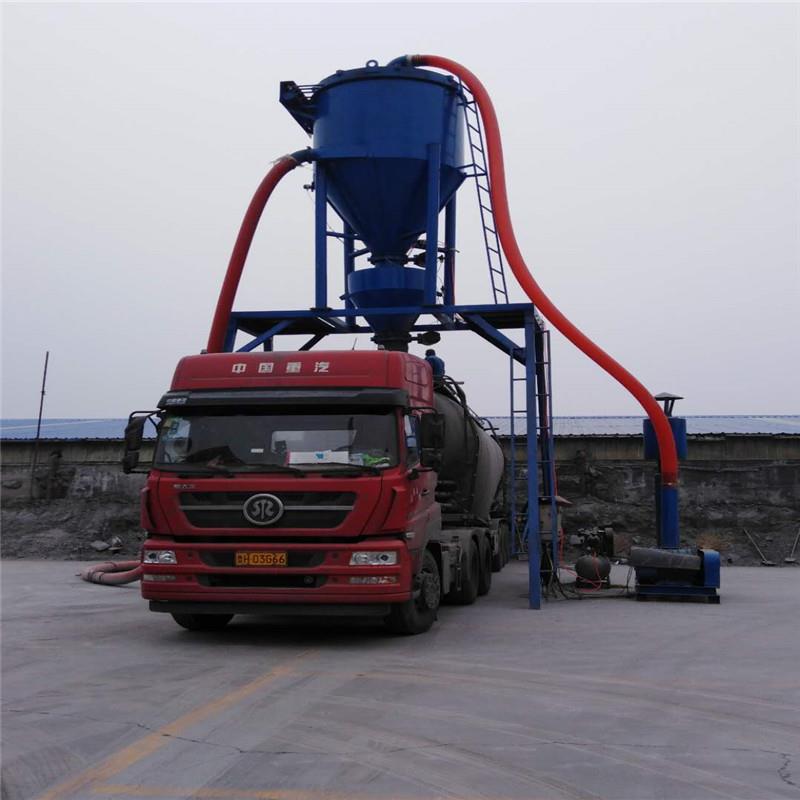 集装箱卸灰气力吸灰机集装箱水泥粉气力输送机库房装灰机