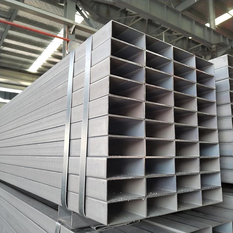 无锡现货Q235B矩形管Q195碳钢方管黑退光亮薄壁家具管冷拔热轧管