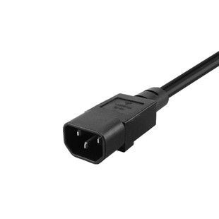 C13右弯转C14直头品字尾公母延长线服务器弯头拐角电源线1平方2米