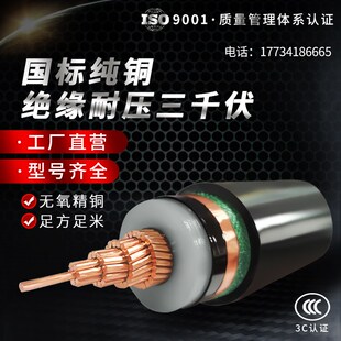 国标YJV62铠装单芯铜高压YJV8.7/15KV电缆农业工程架空地埋电缆线