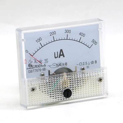 85C1毫安表微安表85L1电流表50ma 100ma 50ua 500ua正负双向表1ma