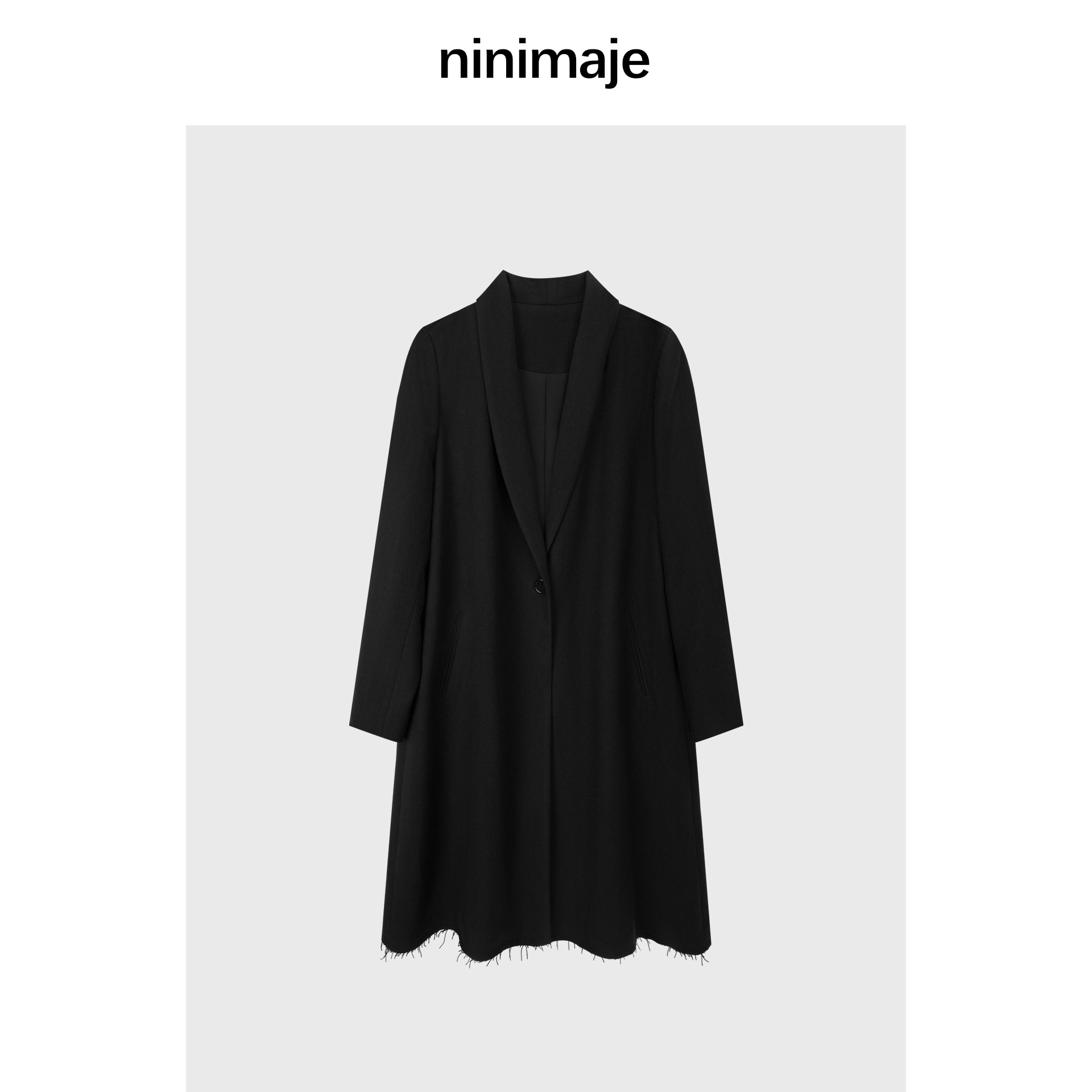 南北贝高智大女主长款西装外套