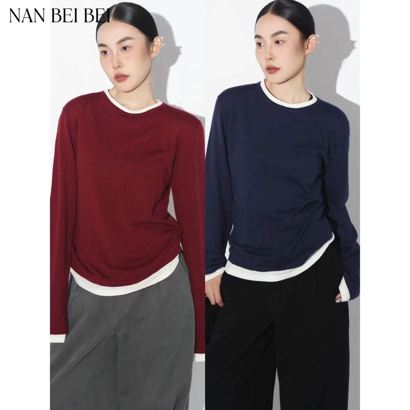 针织打底女女简约长袖