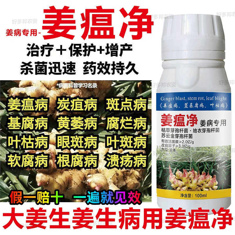 姜瘟净温专用杀菌剂药清灵