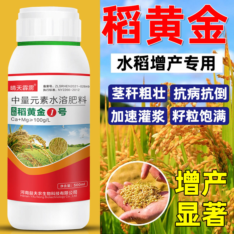 稻黄金水叶面肥返青柯杈灌