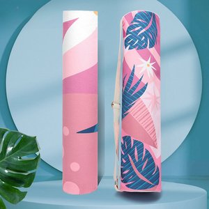 纳古迪印花瑜伽包女时尚帆布轻便健身运动lulu瑜伽垫收纳袋套背包