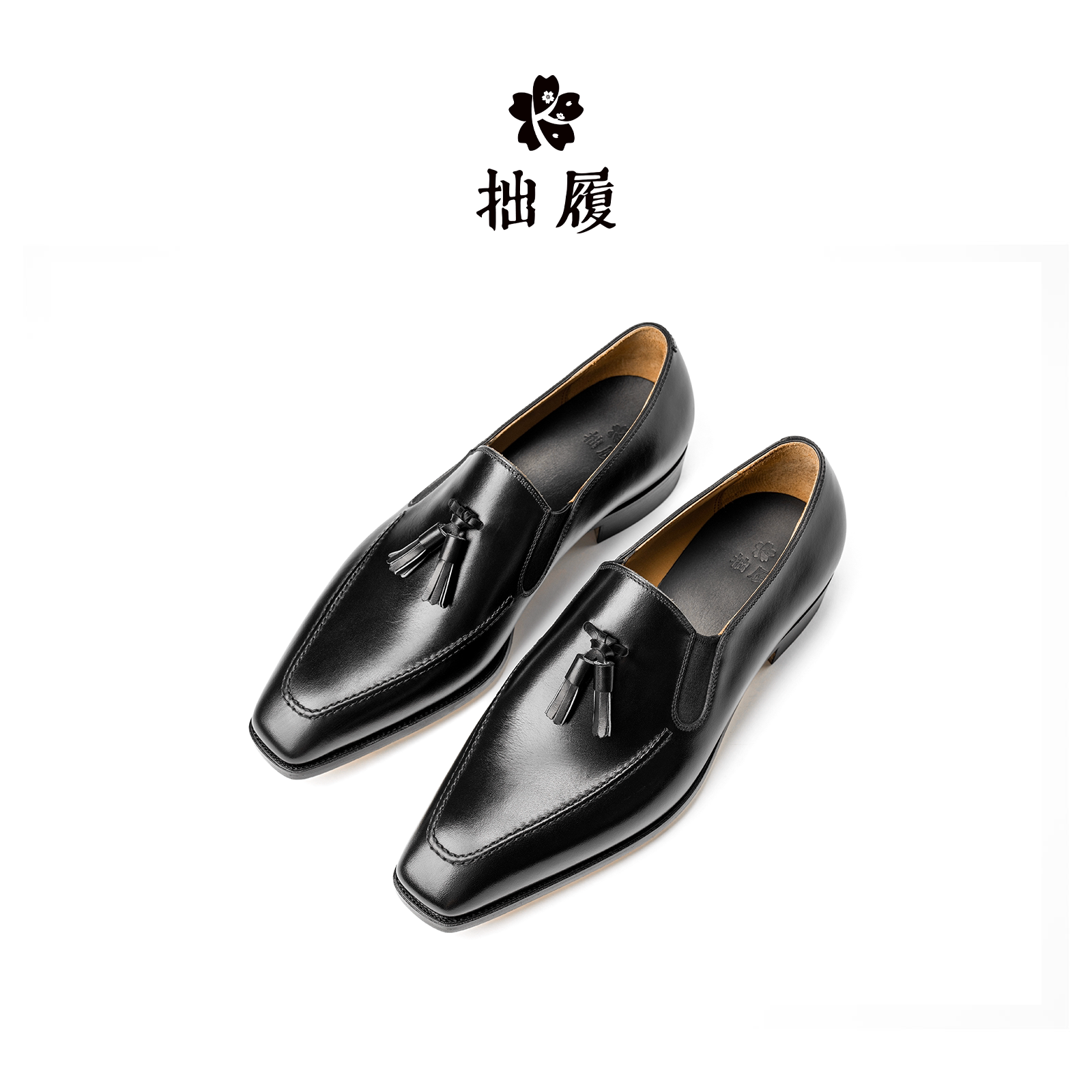 男士正装手工皮鞋流苏乐福鞋图片