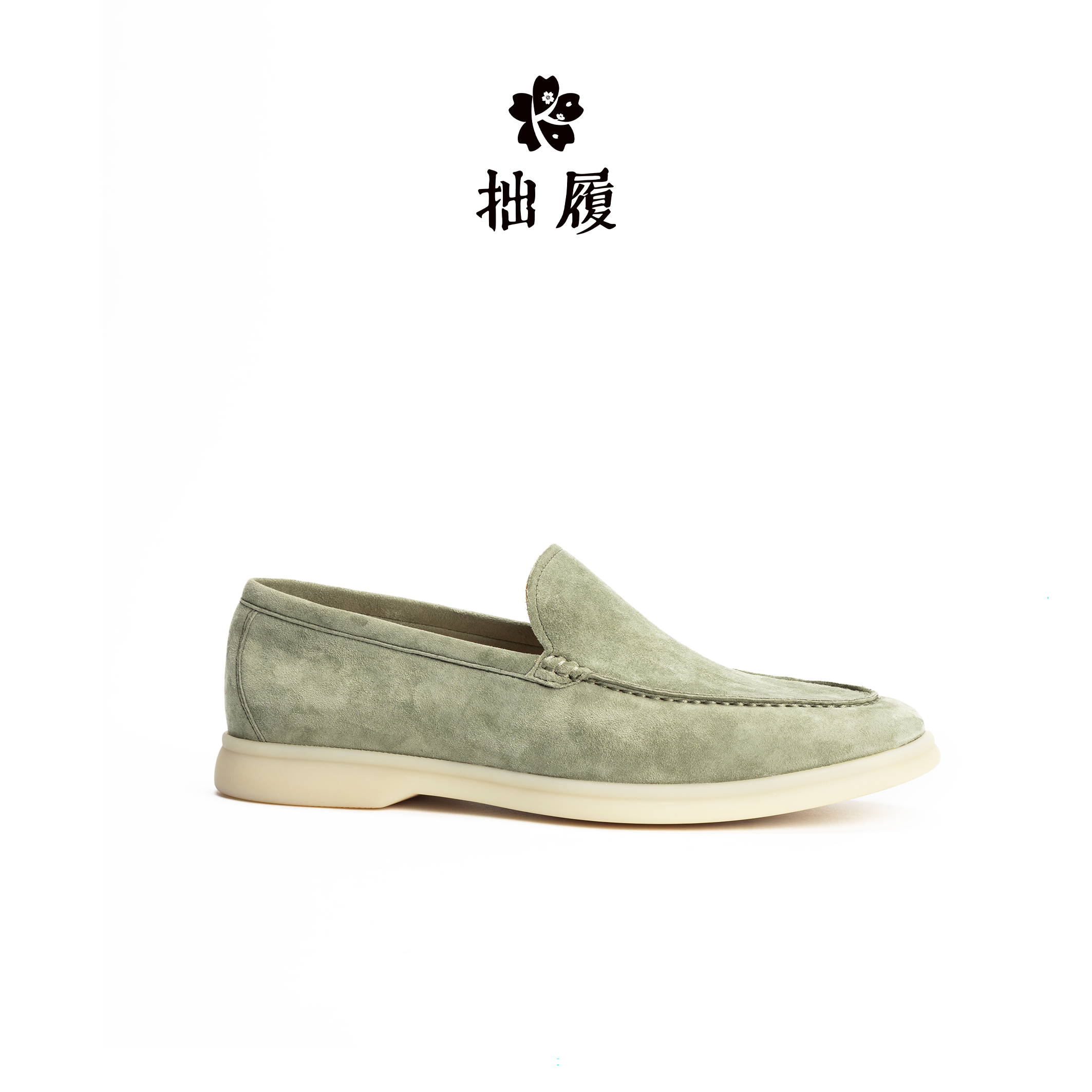 反绒休闲鞋羊绒乐福鞋一脚蹬