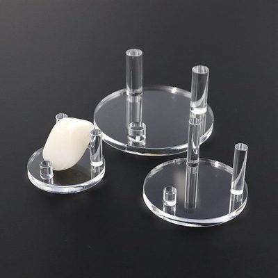 博物馆透明矿石座水晶球标本底座架石头亚克力展示架矿物陈列古玩
