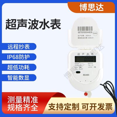 瞬时流量超声波江苏博思达智能R485/M-bus远传防水工业流量水表