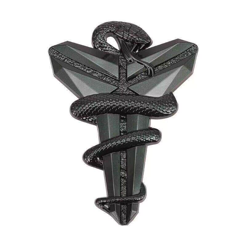 汽车科比标志KOBE黑曼巴精神LOGO3D金属车标车贴车身贴纸中网车饰