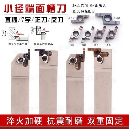 小直径端槽刀Sgel1616H-D B-Sger2020K-D7字端槽刀架，带Ger刀片