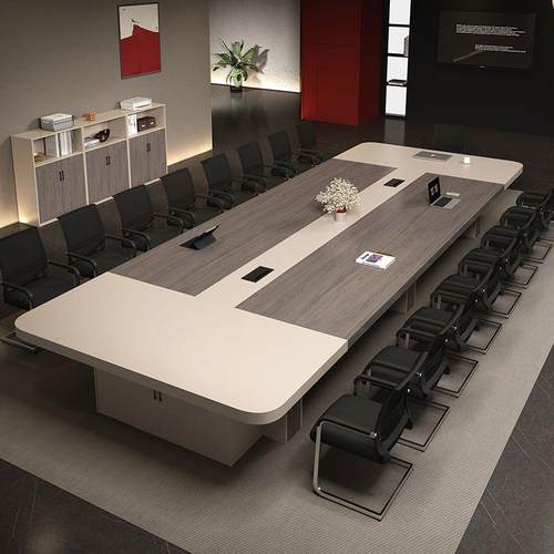 会议桌长桌简约现代洽谈桌椅组合长条桌长方形大桌子工作台办公桌