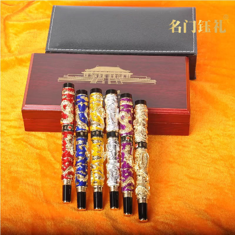 北京伴手礼景泰蓝笔木质礼盒