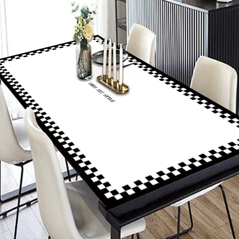 轻奢高级感茶几桌布防油防水免洗防烫客厅电视柜桌垫餐台面垫