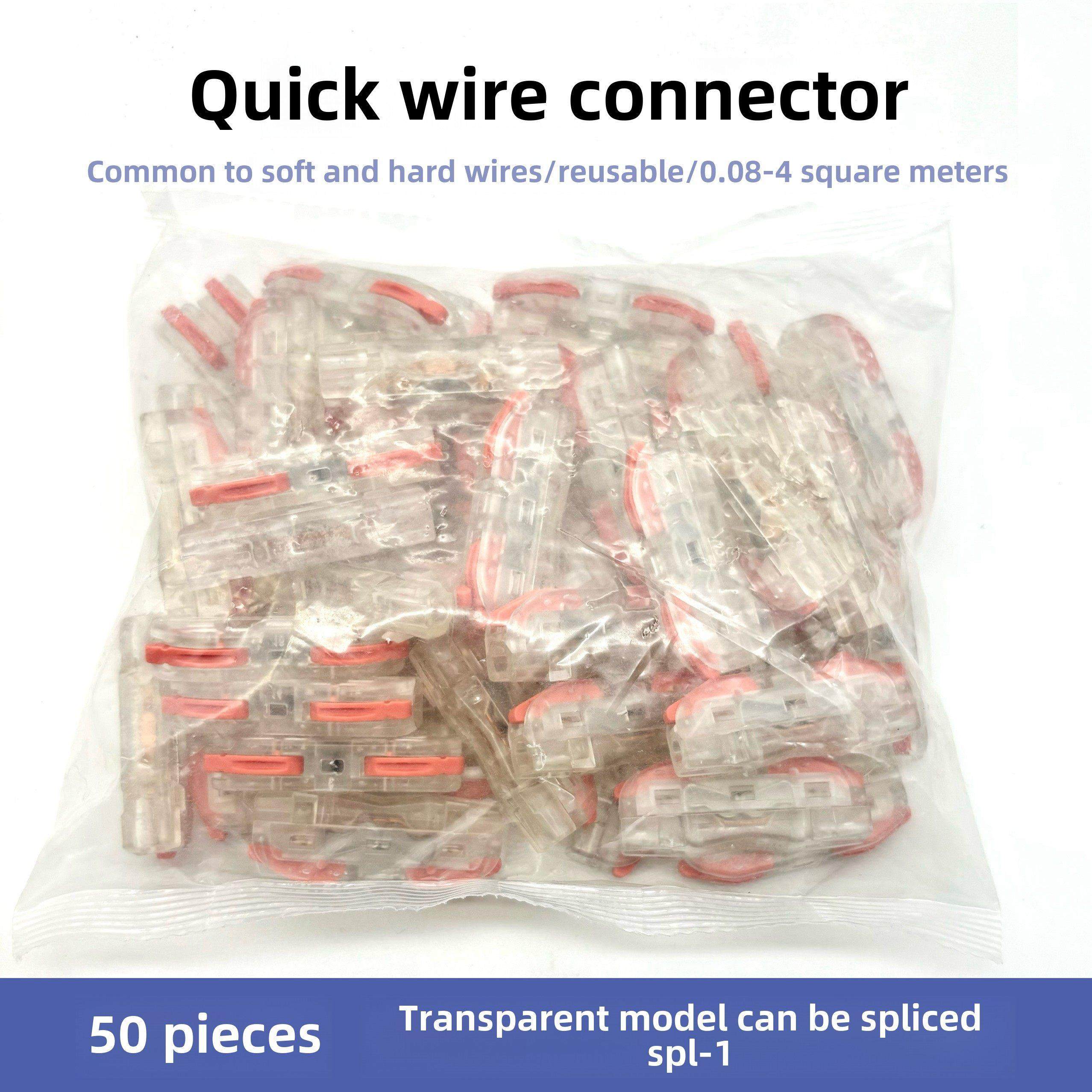 快速端子座透明可拼接线连接器平行线人工端子座一进一出扣,3C数码配件,USB多功能数码宝,淘宝优惠券,粉丝福利购,淘宝优惠卷