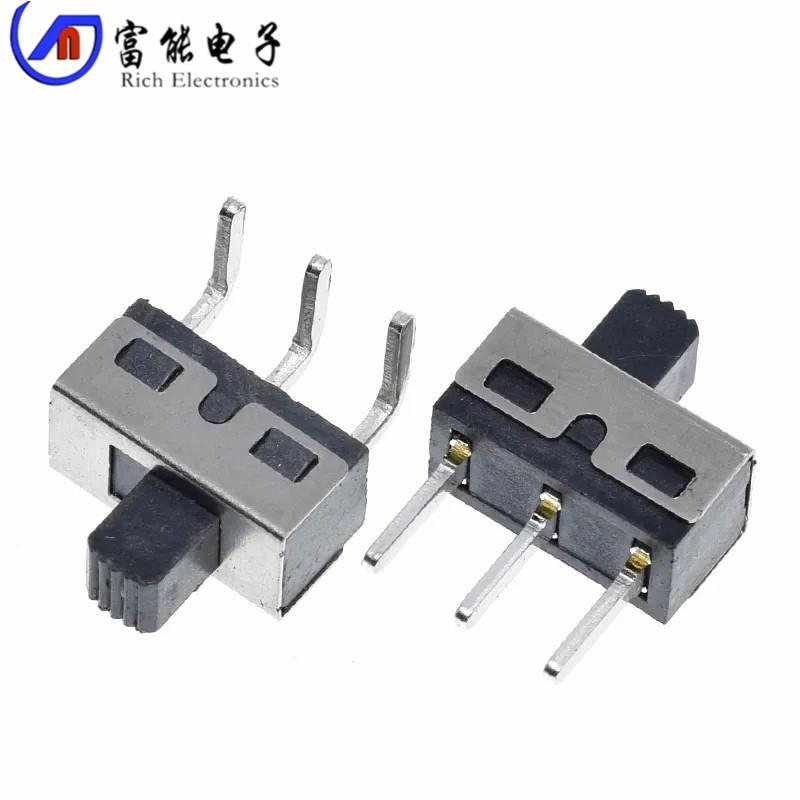 SS12D06 SS12D10 5MM柄高 2档3脚 大电流拨动开关 直脚/弯脚