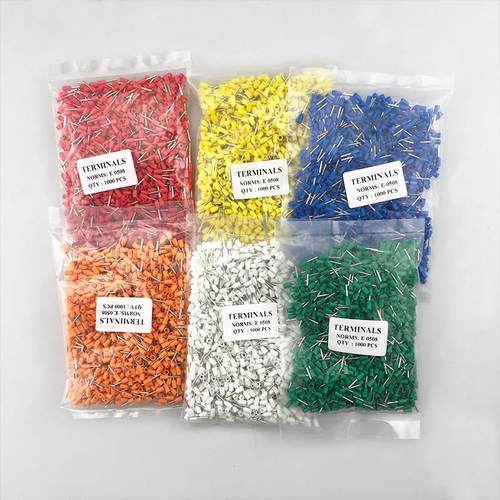 VE0508 E7508 E1008 E1508 E2508管型针型冷压接线端子铜线耳鼻子