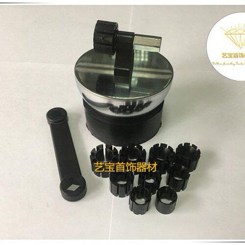 微镶戒指半球 配10个防滑戒指套 带扳手 不锈钢戒指球夹具 镶石用