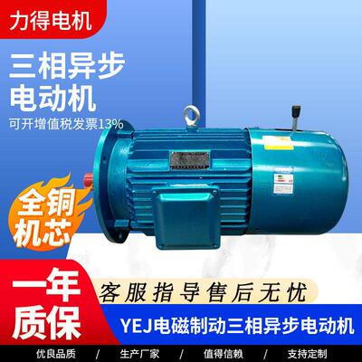 厂家电磁制动三相异步电动机YEJ160M1-2/11w三相异步电动机