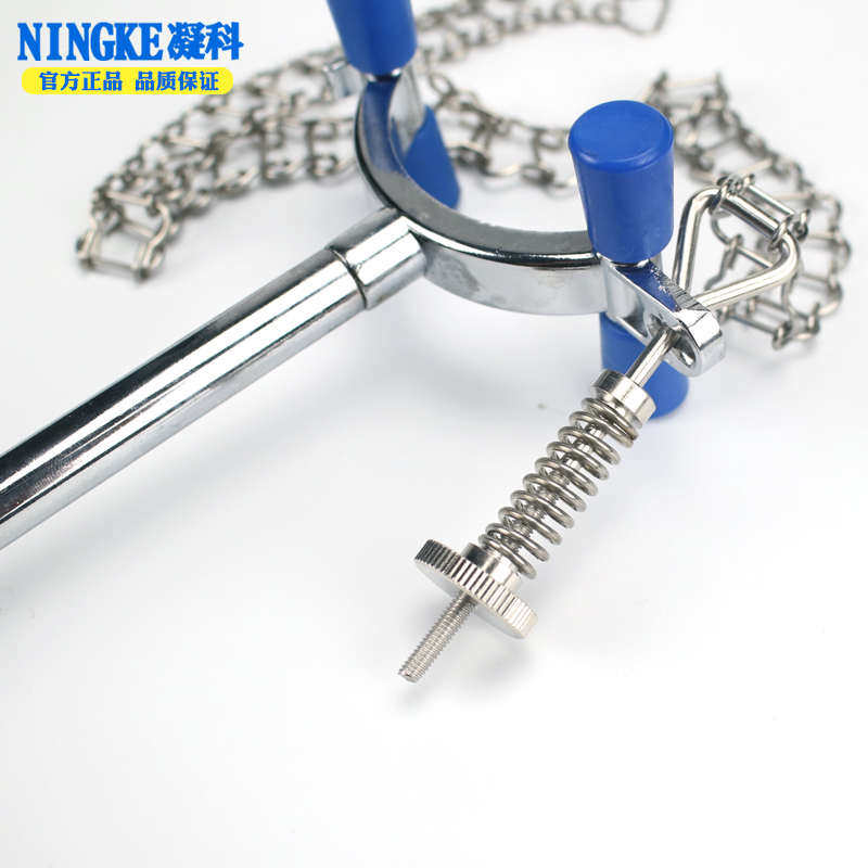 实验室链夹烧杯夹层析柱固定夹子烧杯圆柱形容器固定夹铁架台用链