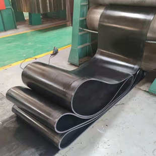 橡胶尼龙输送带环形耐磨传送带耐热砂石带花纹皮带搅拌站矿传输带