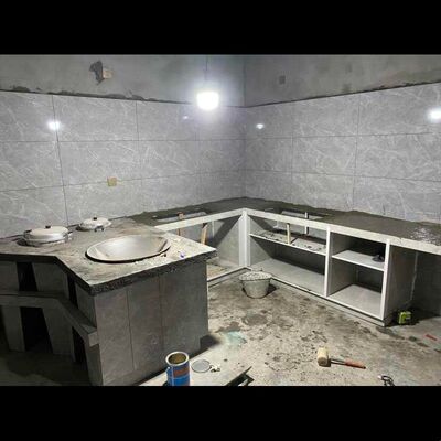 瓷砖橱柜1.3特厚立柱铝合金卡槽全套配件 大山槽封边条拉篮条套餐