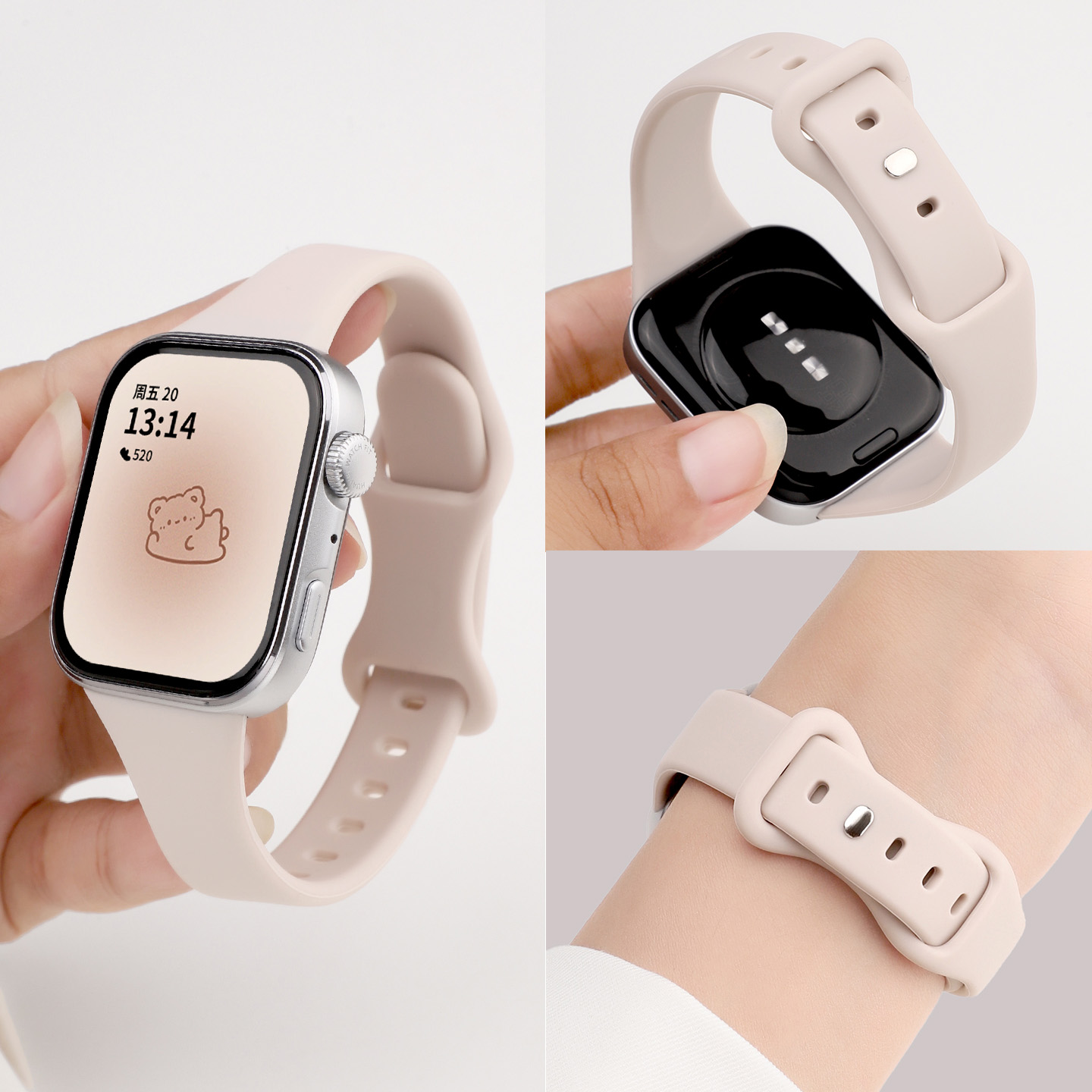 适用于华为fit4表带新款4pro手表WATCH FIT4/3硅胶腕带小蛮腰纤细款watchfit2智能手环替换带烟紫高级感夏季